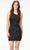 Ashley Lauren 4561 - One Shoulder Sequined Cocktail Dress In Black