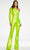 Ashley Lauren - Sequined Asymmetric Neck Jumpsuit 11110 Formal Pantsuits 4 / Neon Green