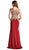 Aspeed Design - Embroidered Sheath Evening Dress L1695 - 2 pcs Navy In Sizes L and XL Available CCSALE