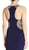 Aspeed Design Fitted Embellished Jewel Sheath Evening Gown L1806 CCSALE 2XL / Navy