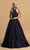 Aspeed Design - L2089 Halter Beaded Evening Dress Evening Dresses XXS / Navy