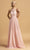 Aspeed Design - L2105 Embellished Halter Neck Chiffon Dress Prom Dresses XXS / Blush