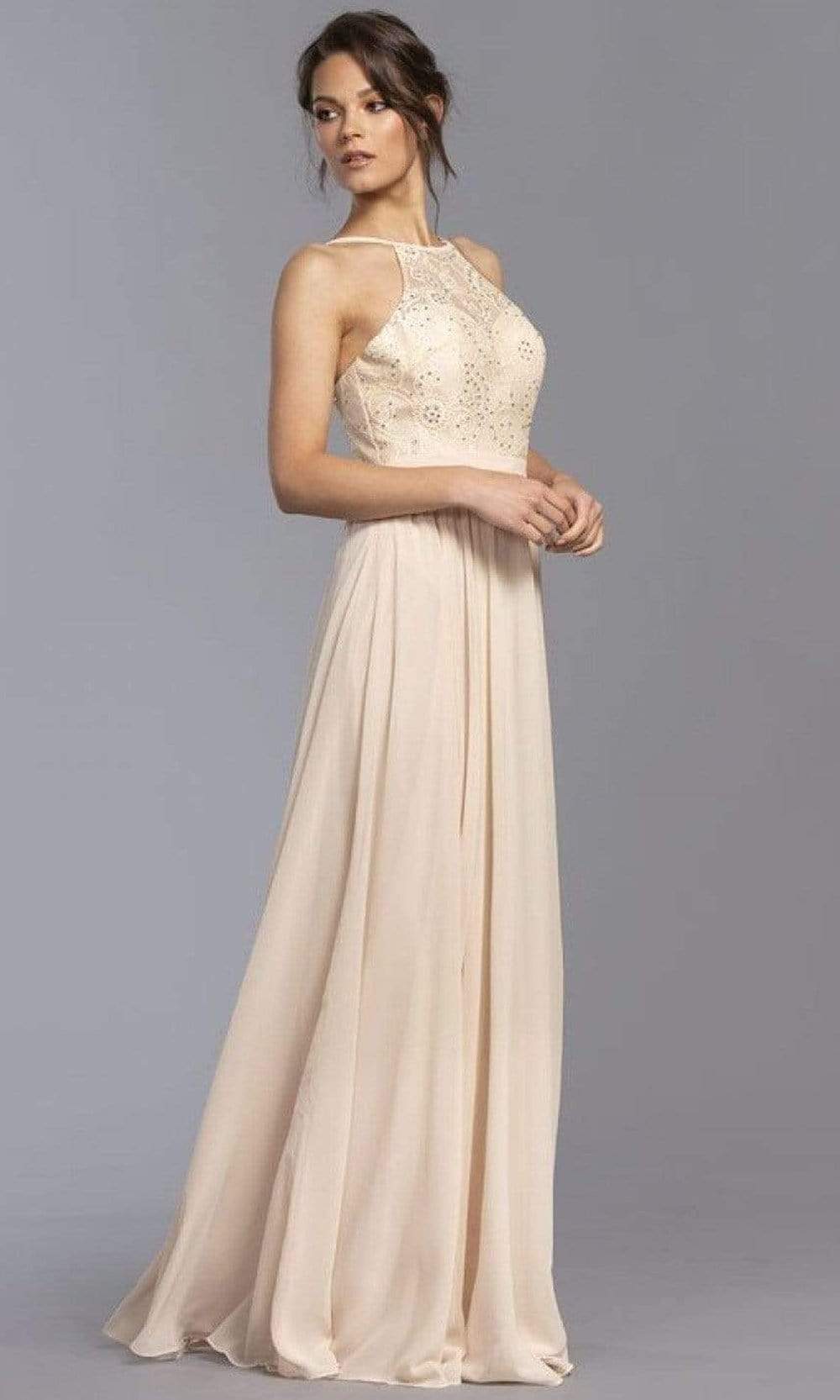 Halter Top Chiffon Dresses