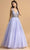 Aspeed Design - L2181 Beaded Cutout Back Tulle Dress Prom Dresses XXS / Perry Blue