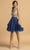 Aspeed Design - S2140 Beaded Halter A-Line Dress Homecoming Dresses XXS / Royal