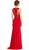 Bedazzled Jewel Neck Sheath Evening Dress Dress