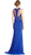 Bedazzled Jewel Neck Sheath Evening Dress Dress