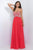 Blush by Alexia Designs - 11050 Lovely Crystal Encrusted A-Line Gown Special Occasion Dress 0 / Persimmon