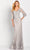 Cameron Blake 119662W - Laced Sleeves Formal Gown Evening Dresses