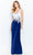 Cameron Blake 120611W - Dual Toned Evening Gown Evening Dresses