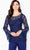 Cameron Blake 218611W - Embroidered Three-Piece Pantsuit Evening Dresses