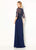 Cameron Blake - 219688W Beaded V-Neck A-Line Evening Dress Special Occasion Dress