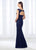 Cameron Blake - Bateau Neck Lace Fitted Gown 118687 CCSALE