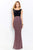 Cameron Blake by Mon Cheri - 120601 Two Toned Scoop Sheath Dress Evening Dresses 4 / Black/Rum Raisin