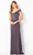 Cameron Blake by Mon Cheri - 220636 Tier-Ornate Off Shoulder Dress Evening Dresses 4 / Smoke