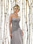 Cameron Blake by Mon Cheri Ruched Strapless Sweetheart Beaded Gown CCSALE 18 / Platinum