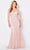 Cameron Blake - Off Shoulder Lace Evening Dress 221688 - 1 pc English Rose in Size 6 Available CCSALE 6 / English Rose