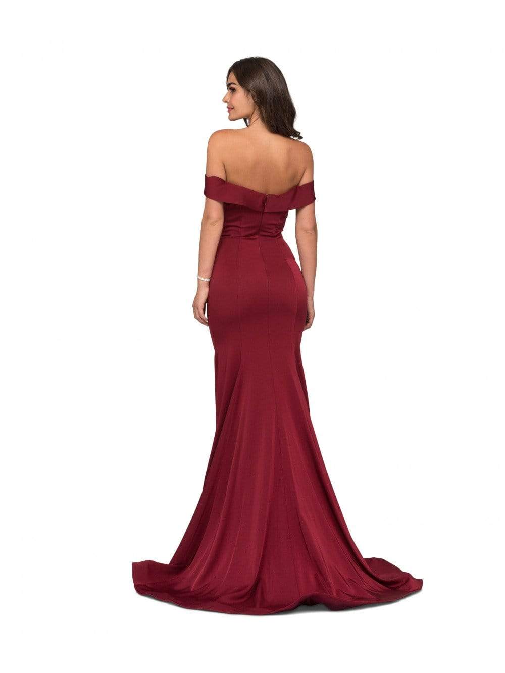 Cecilia Couture - 1429 Drape Off Shoulder Mermaid Gown – Couture Candy