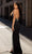 Chic and Holland - AN1485 Plunging V Neck Dress with Slit Special Occasion Dress