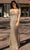 Chic and Holland AN1641 - Cold Shoulder Glitter Prom Gown Prom Dresses 2 / Nude