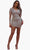 Chic and Holland SD1839 - Fitted Long Sleeve Cocktail Dress Cocktail Dresses 2 / Nude