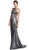 Chic Jewel Neck Sheath Prom Dress Dress XXS / Gunmetal