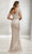 Christina Wu Elegance - Illusion Bateau Lace Overlay Mermaid Gown 17925 - 1 pc Rose Gold In Size 10 Available CCSALE 10 / Rose Gold