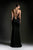 Cinderella Divine - 13162 Sheer Fitted Side Embellished Mermaid Gown Special Occasion Dress