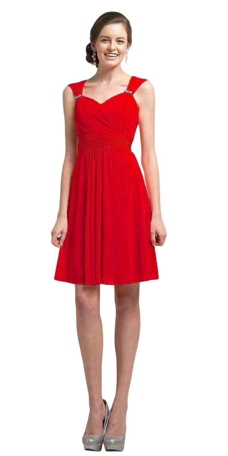 CLEARANCE - Cinderella Divine 3054 Short Dress Ruched Strapless (Size –  DiscountDressShop