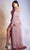 Cinderella Divine 7478C - Bishop Sleeve Satin Evening Dress Evening Dresses 16 / Dark Mauve