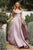 Cinderella Divine 7485 - Ruched V-Neck Evening Gown Evening Dresses 2 / Mauve