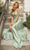 Cinderella Divine 7485 - Ruched V-Neck Evening Gown Evening Dresses 2 / Sage