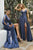 Cinderella Divine - 7485C Wrap-around V-neck Long Gown - 2 pc Nude In Size 22 and 24 Available CCSALE