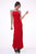 Cinderella Divine - 8115 Beaded Scoop Sheath Evening Gown Evening Dresses 2 / Red