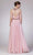 Cinderella Divine - 8773 Rhinestone Embellished A-Line Dress Evening Dresses
