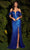 Cinderella Divine - Bejeweled Off Shoulder Prom Dress CH167 CCSALE XL / Royal