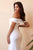 Cinderella Divine Bridal - CD930 Off Shoulder High Slit Sheath Jersey Dress Wedding Dresses