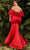 Cinderella Divine CD983C - Puff Sleeve Long Gown Special Occasion Dress