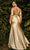 Cinderella Divine CH163C - Metallic Prom Dress Special Occasion Dress