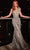 Cinderella Divine - Glitter Lace Sheath Prom Gown CB087 - 1 pc Silver In Size 16 Available CCSALE 16 / Silver