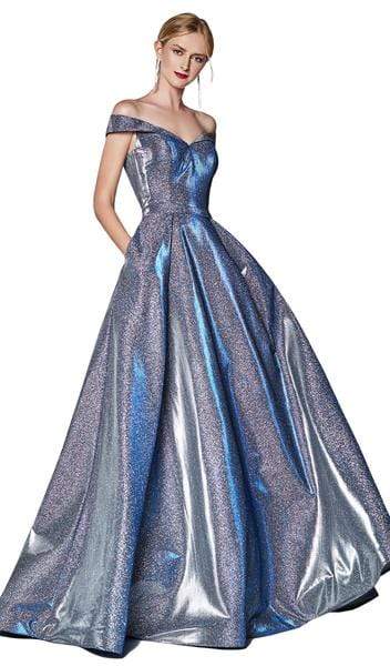 Cinderella Divine - Glitter Off-Shoulder Ballgown CB0036 CCSALE 16 / Royal