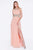 Cinderella Divine - J714 Bejeweled Halter Ruched A-line Dress Special Occasion Dress