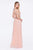 Cinderella Divine - J714 Bejeweled Halter Ruched A-line Dress Special Occasion Dress