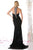 Cinderella Divine - J727 Beaded Halter Sateen Trumpet Dress Evening Dresses