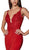 Cinderella Divine - Lace Scalloped Deep V-neck Trumpet Dress CF319 CCSALE