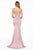 Cinderella Divine - Lace Scalloped Deep V-neck Trumpet Dress CF319 CCSALE