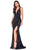 Cinderella Divine - Lace Up Sequin Evening Gown CF318 - 1 pc Black In Size 2X Available CCSALE 2X / Black