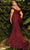 Cinderella Divine - Off Shoulder Sequin Prom Dress CD975 - 1 pc Burgundy in Size 10 Available CCSALE