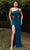 Cinderella Divine - One Shoulder Strappy Prom Dress Y023 CCSALE 4 / Teal