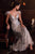 Cinderella Divine - Plunging Feathered Evening Dress CB088 - 1 pc Silver In Size 20 Available CCSALE